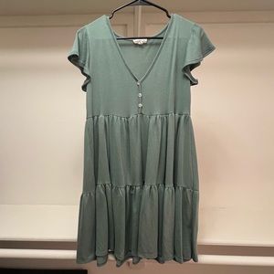 See You Monday Size XL Green Dress